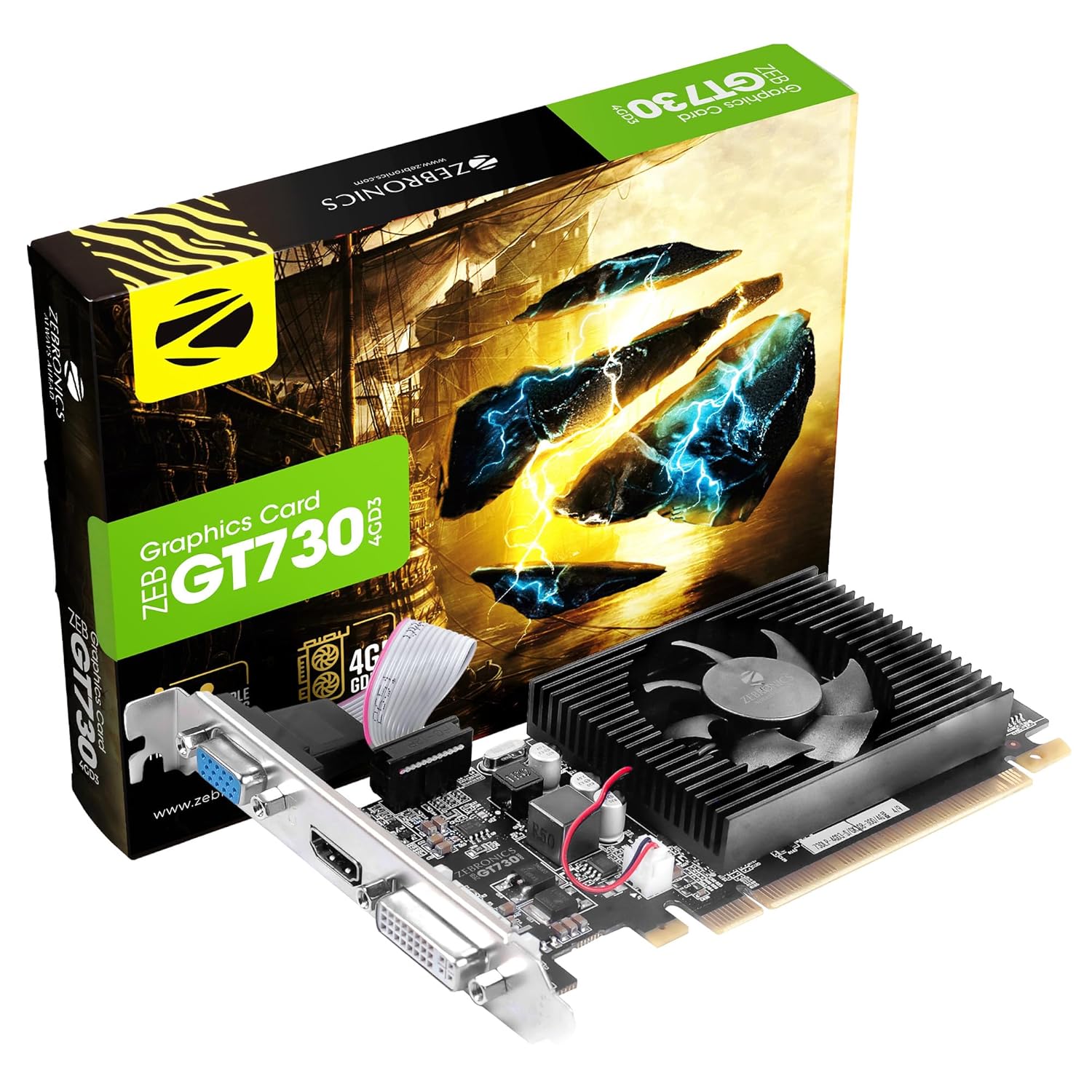 Graphic Card - Zebronics GT730 4G
