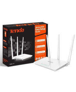 Tenda F3 300Mbps Wireless Router with 3 External Antennas White