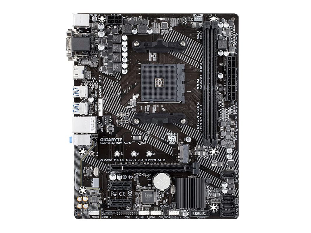 GIGABYTE GAA320MS2H AMD A320 AM4 MAX32GB DDR4 Micro ATX PCIE16 i7