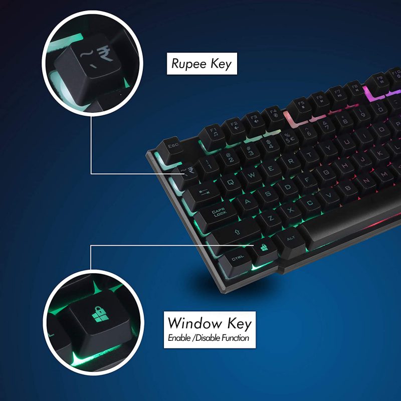 Zebronics ZebFighter Gaming Keyboard and Mouse Combo i7 Solutions