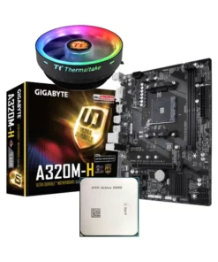 GigabyteA320M-H AMD 3000G Thermaltake UX100 Bundle
