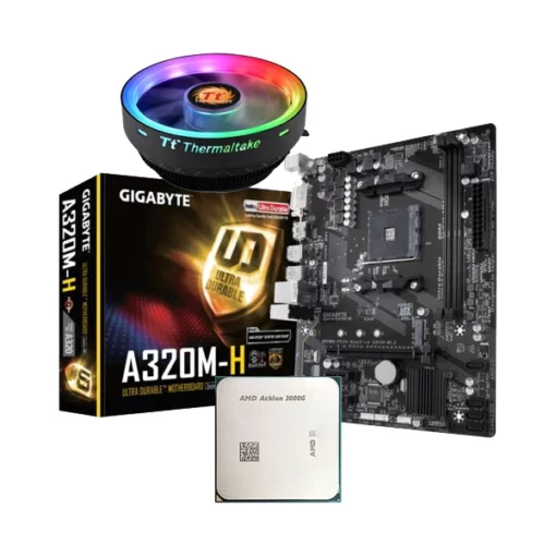GigabyteA320M-H AMD 3000G Thermaltake UX100 Bundle