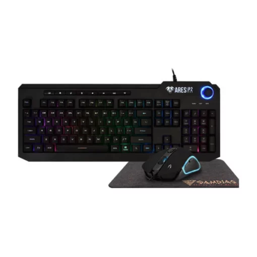 Gamdias Ares P2 Gaming Keyboard, Mouse And Mat Combo
