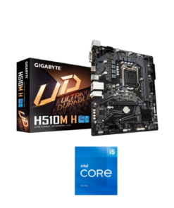 Intel Core i5 11400F Processor + Gigabyte H510M H Motherboard Bundle